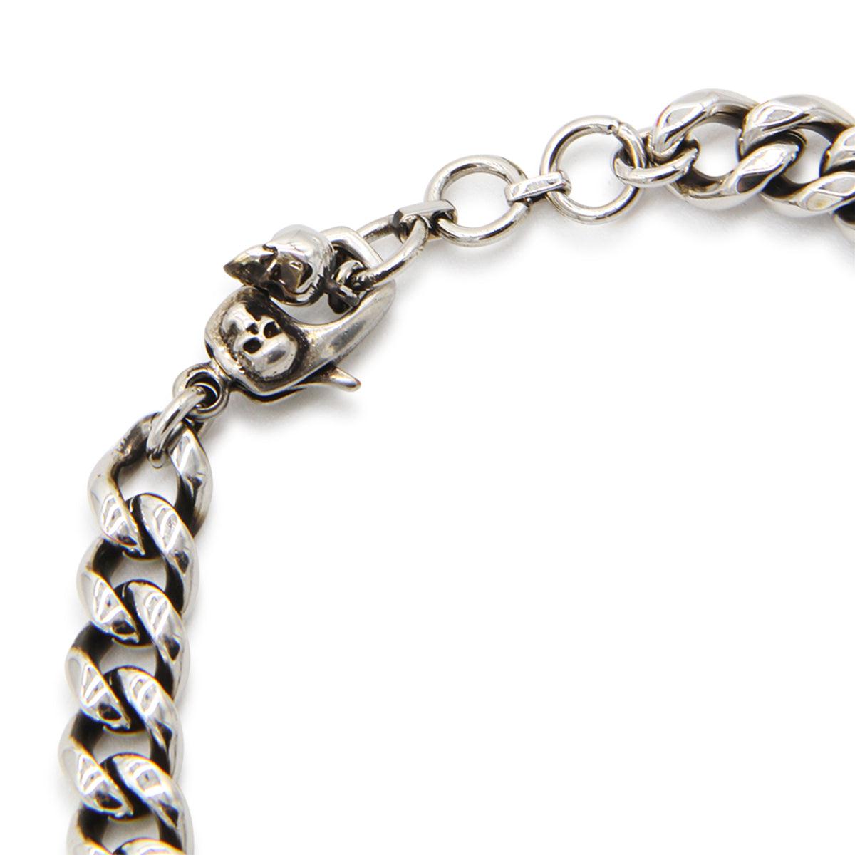Alexander mcqueen silver tone chain bracelet best sale