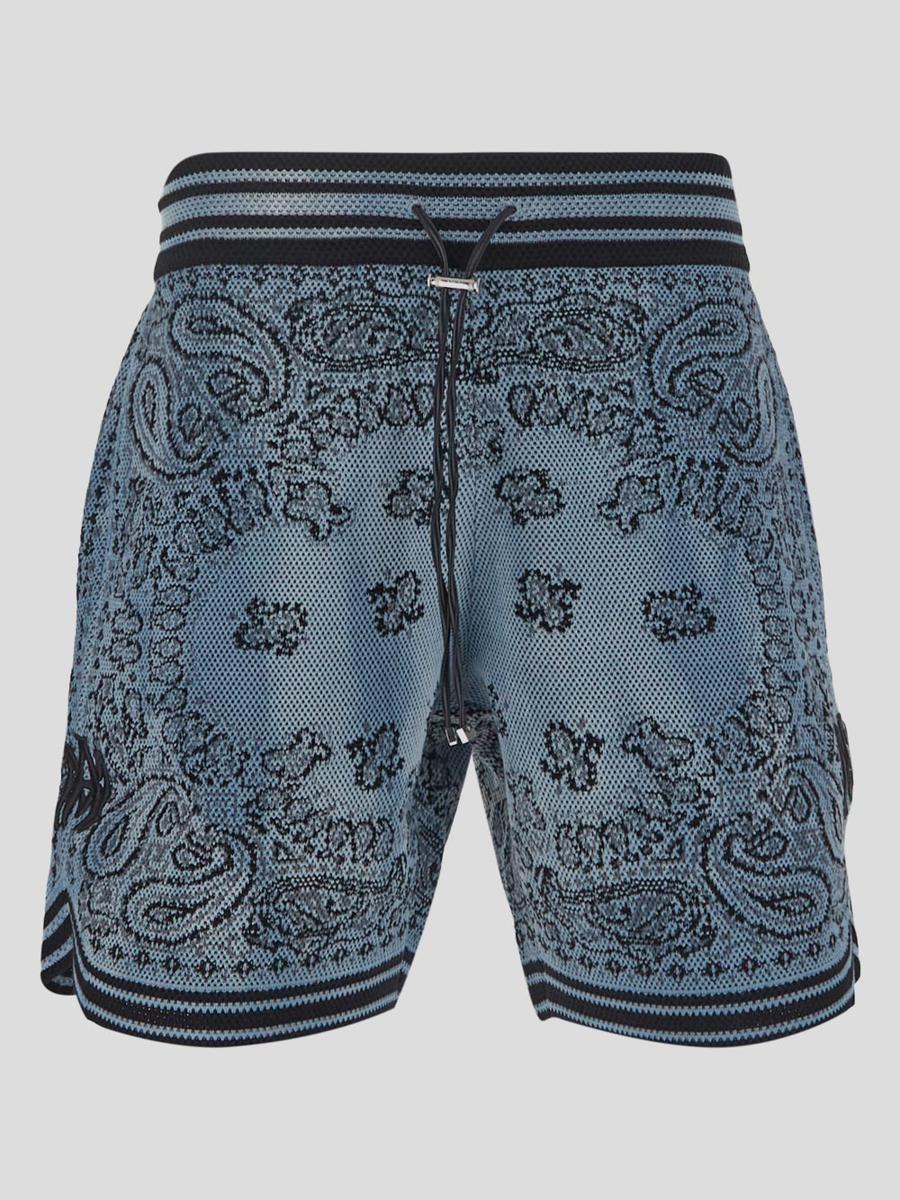 Amiri Bandana Basketball Short In Blue For Men | Lyst