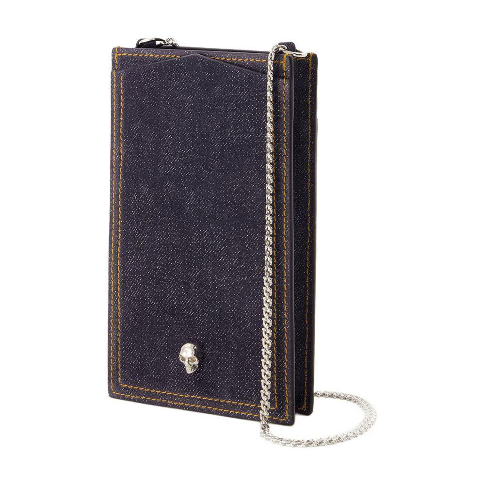 ★送料込★Alexander McQueen フォンケース Women's Skull Phone Case with Chain in Black | Alexander