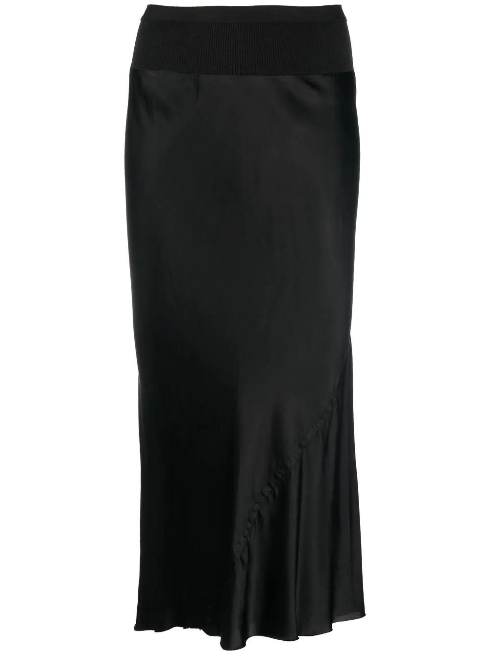 Rick Owens A-line Bias Midi Skirt in Black - Save 33% | Lyst