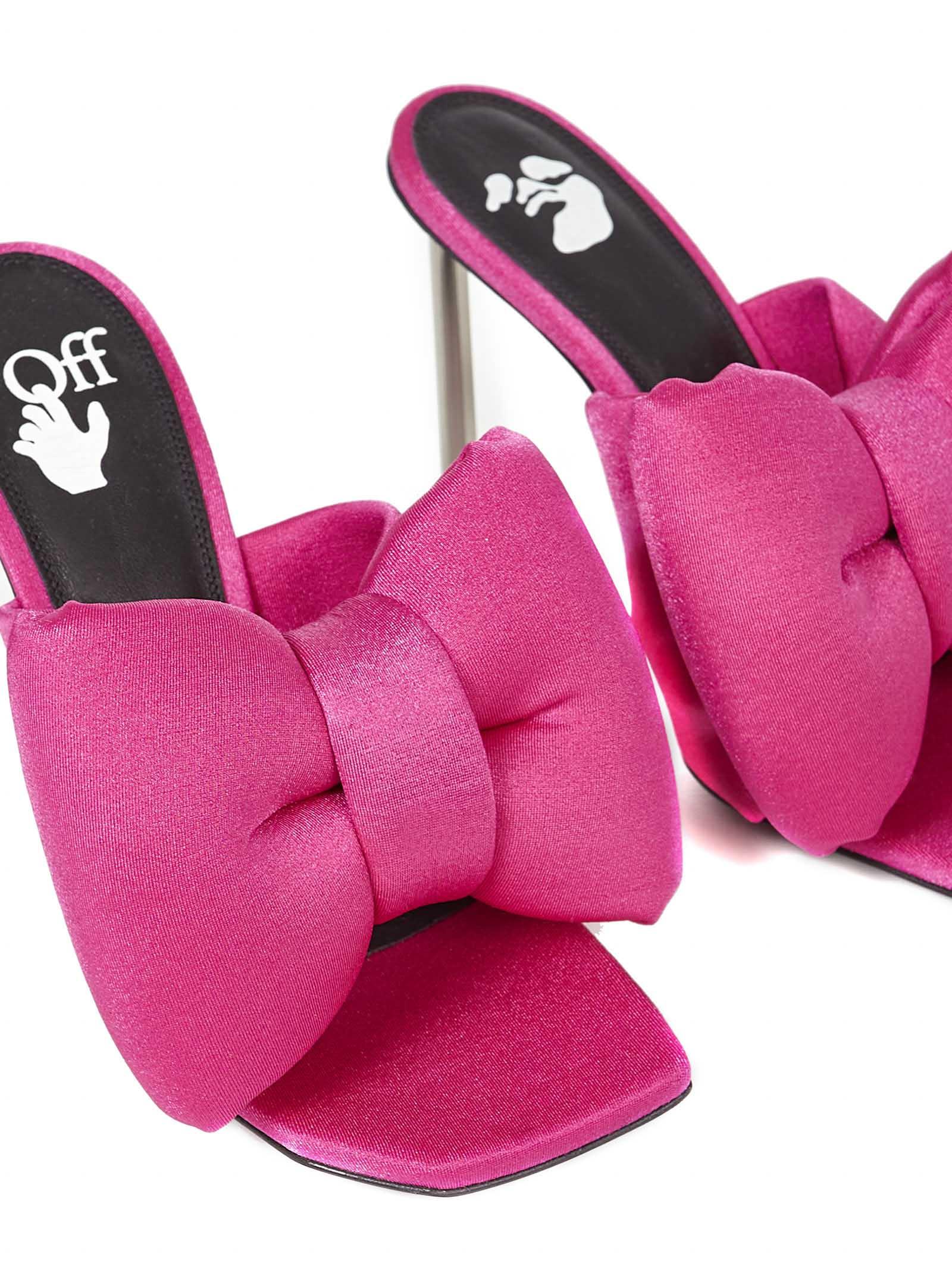 Off - White™ Pink Ombré Scuba Suede Sandals
