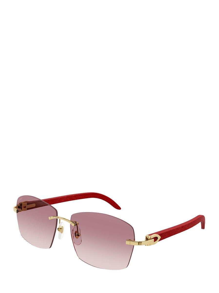 Cartier Sunglasses in Pink for Men | Lyst