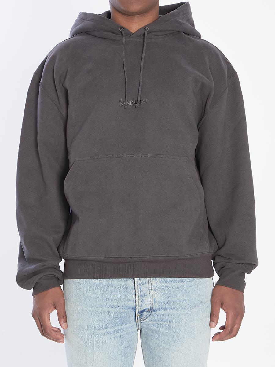 saint-laurent-GREY-Hoodie-With