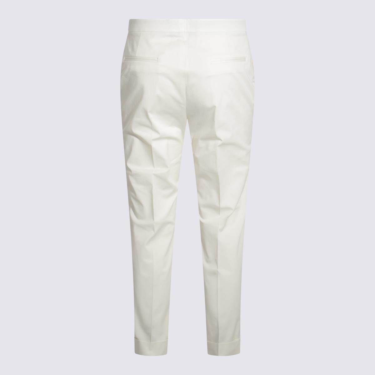 【送料&関税込】Etro White Cotton Pants Etro Trousers in White | Lyst