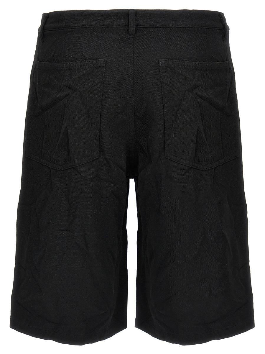 ☆COMME des GARCONS☆ Men's Overfit Dark Blue Tencel Short S Comme des Garçons Shorts for Men | Online Sale up to 56% off