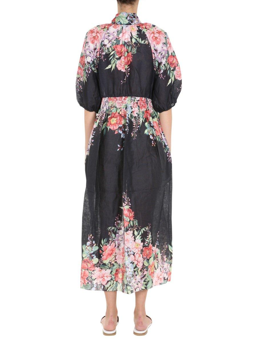 zimmermann bellitude shirred waist dress