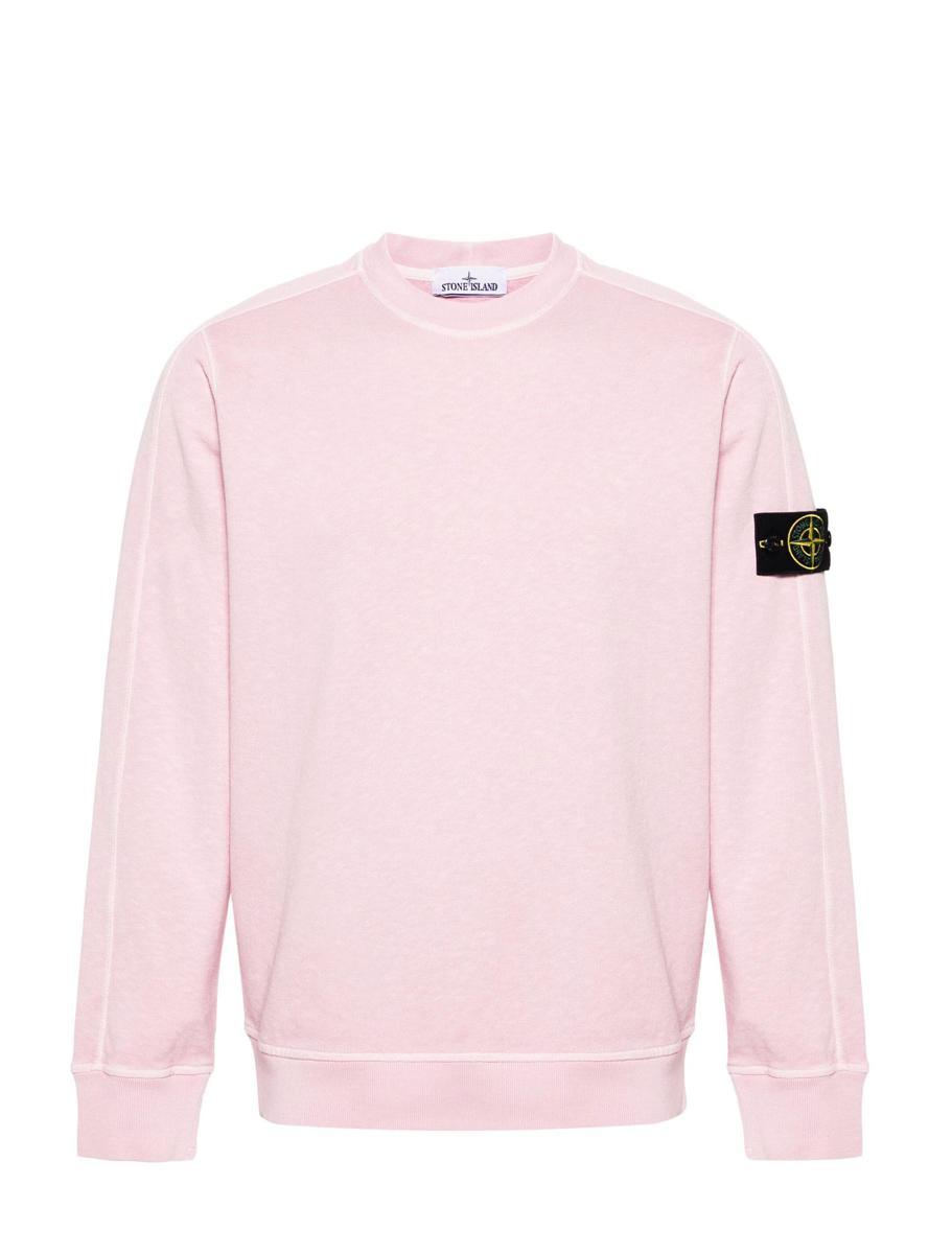 Stone island hot sale sweater pink