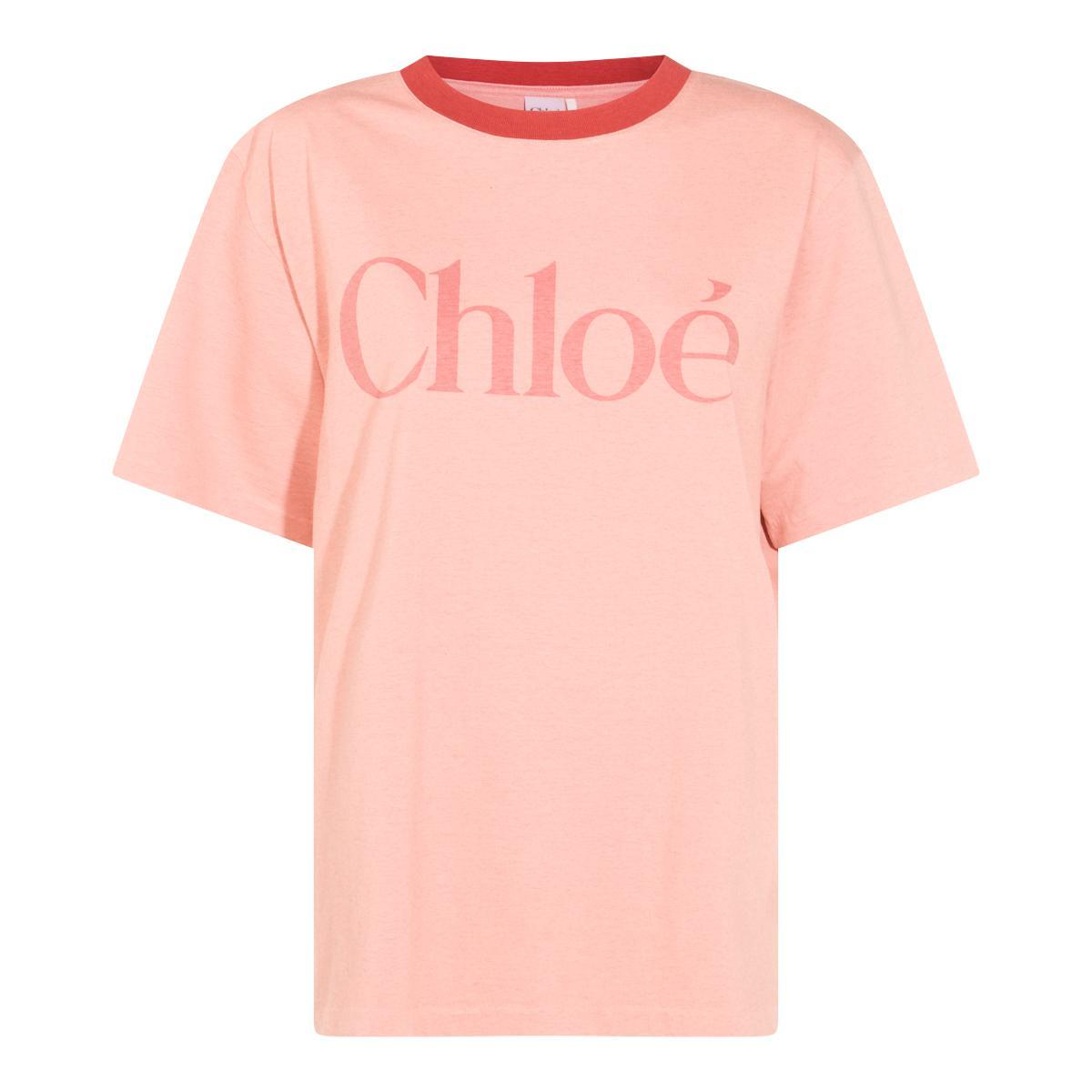 【関税&送料込】Chloe T-shirts and Polos Pink Chloé T-Shirts And Polos in Pink | Lyst