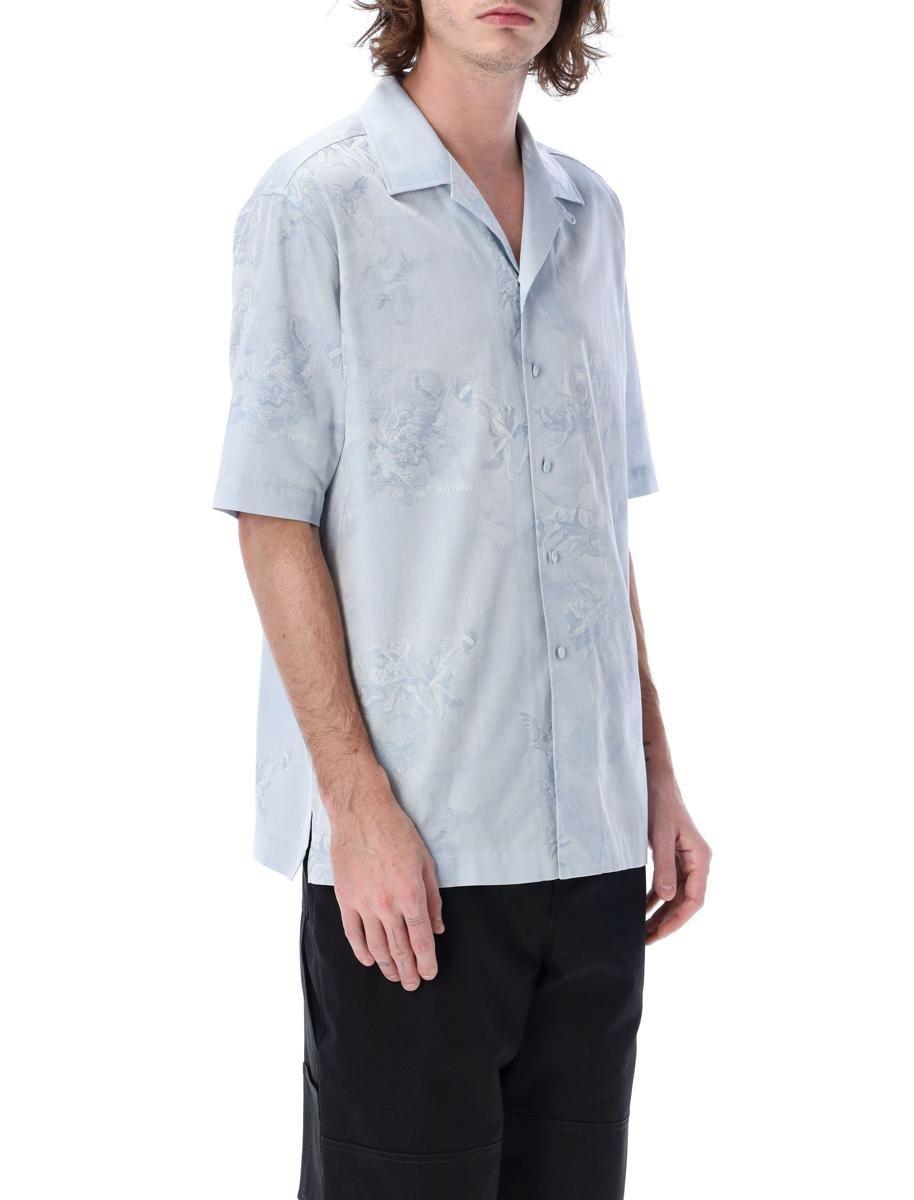 Off-c/o Virgil Abloh - Men's Exact OPP Holiday Casual Shirt - White - Cotton - Shirts
