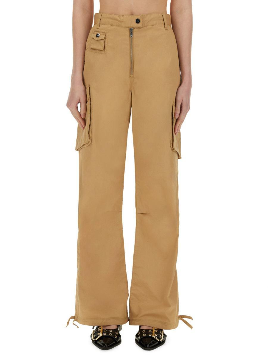 パンツ GANNI Stretch Shell Elasticated Cargo Pants GANNI Stretch Shell Elasticated Cargo Pants