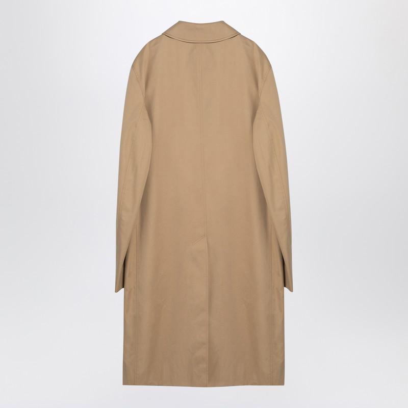 Burberry Long Gabardine Car Coat in Natural for Men Lyst