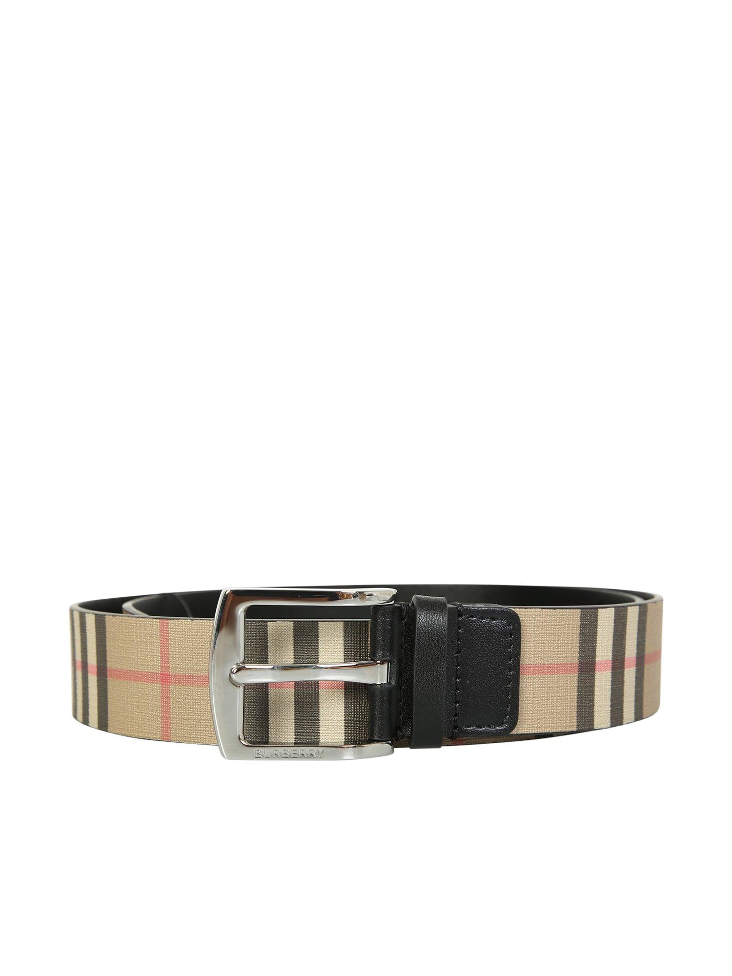 Burberry 3.5cm Tb Vintage Check Canvas Belt in White Womens Belts Burberry Belts 