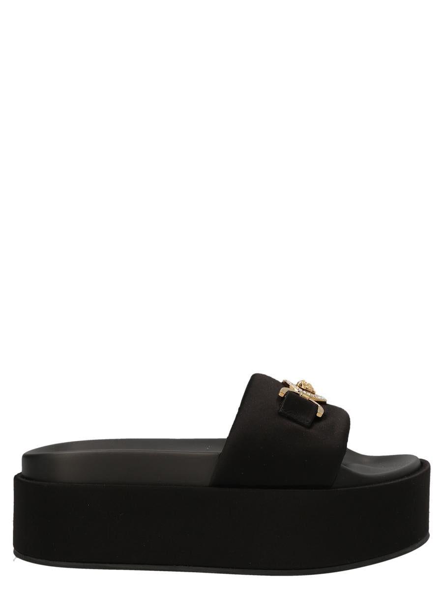Versace 'medusa biggie' Sandals in Black | Lyst