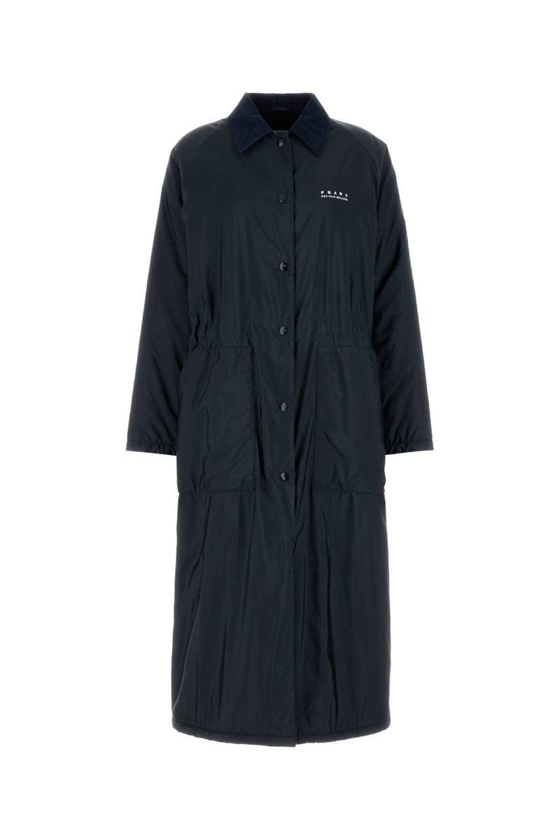 コート PRADA MIDNIGHT BLUE WOOL BLEND COAT Prada Midnight Blue Wool Blend Coat | italist