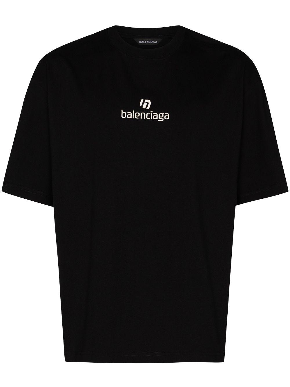 balenciaga back logo t shirt