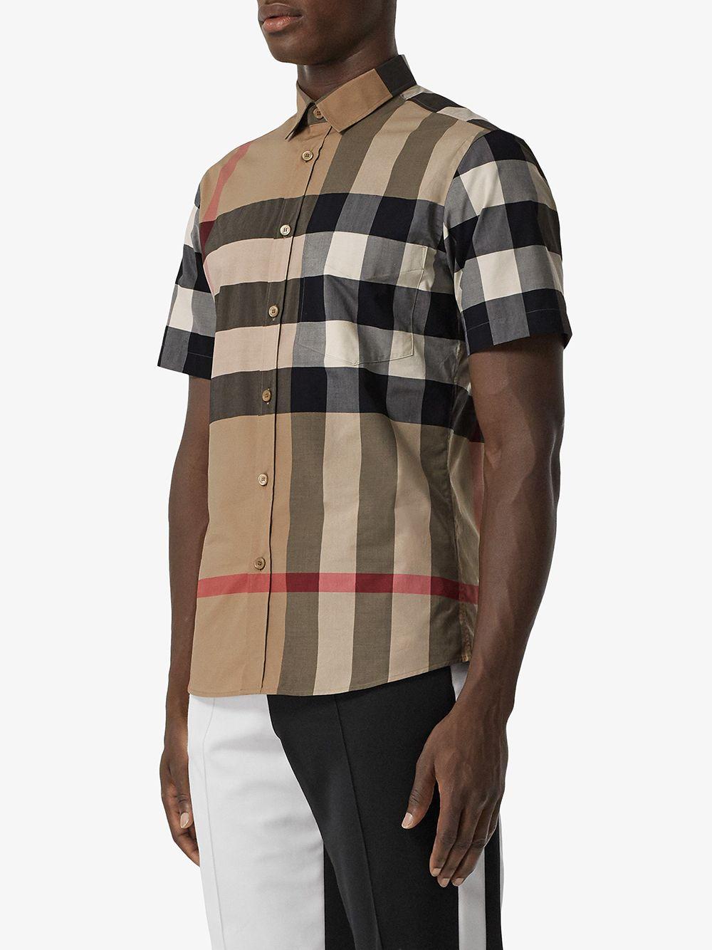 burberry short sleeve shirts for men