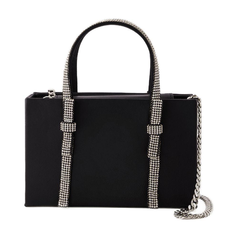 トートバッグ KARA FW23 Black nappa leather handbag (HB275H2119 BLKWHT) Kara Black Nappa Leather Shoulder Bag | italist