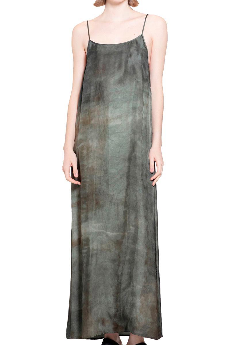 Uma Wang renaissance-print midi dress - Brown