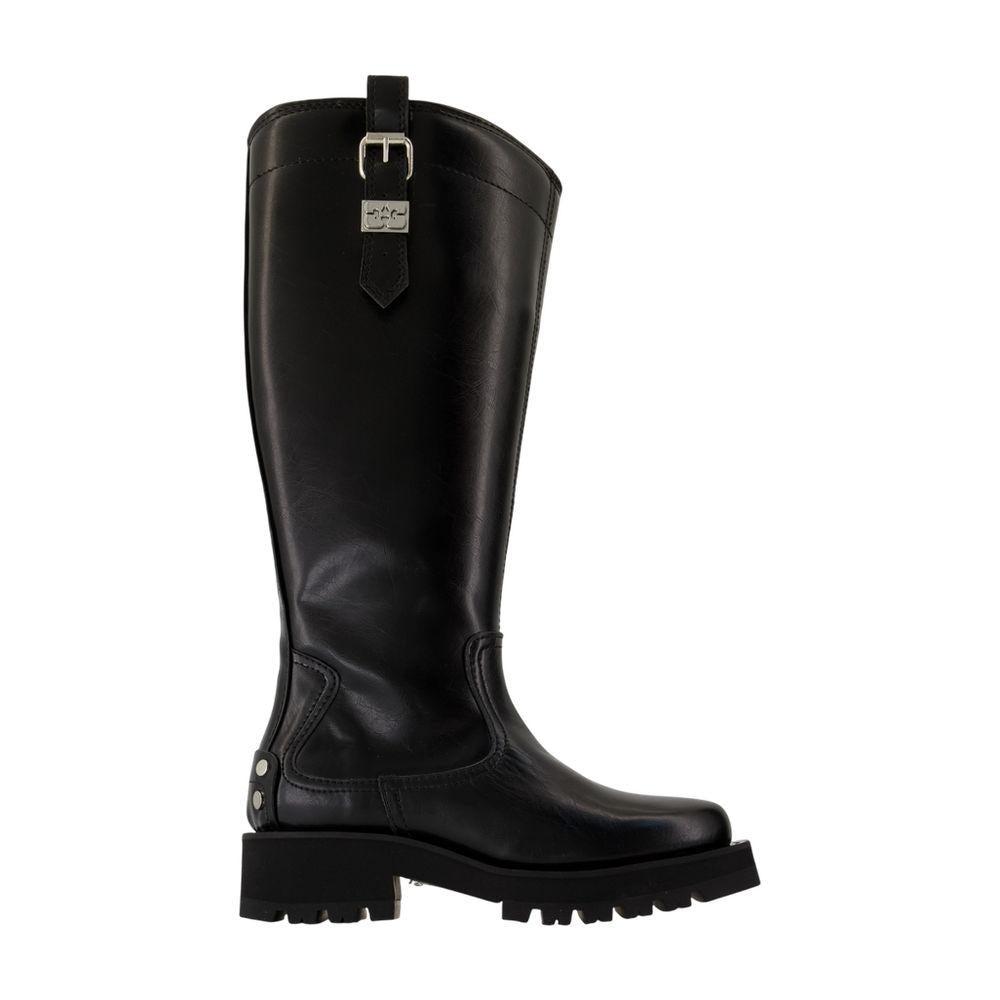 【関税込み】Studs Boots - Ganni - Synthetic - Black GANNI Chelsea Boots - - Synthetic - Black | ShopSimon