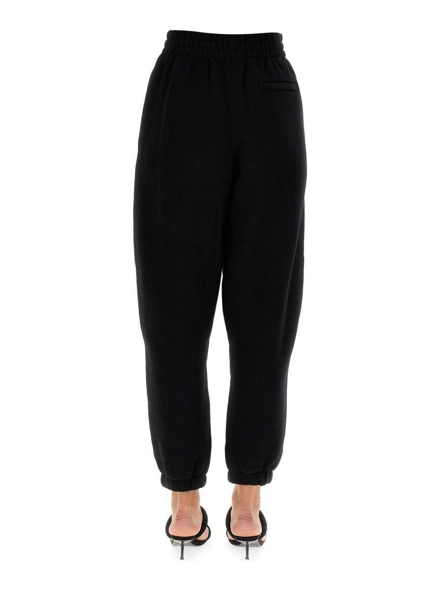 alexanderwang.t Black High-Waisted Sweatpants