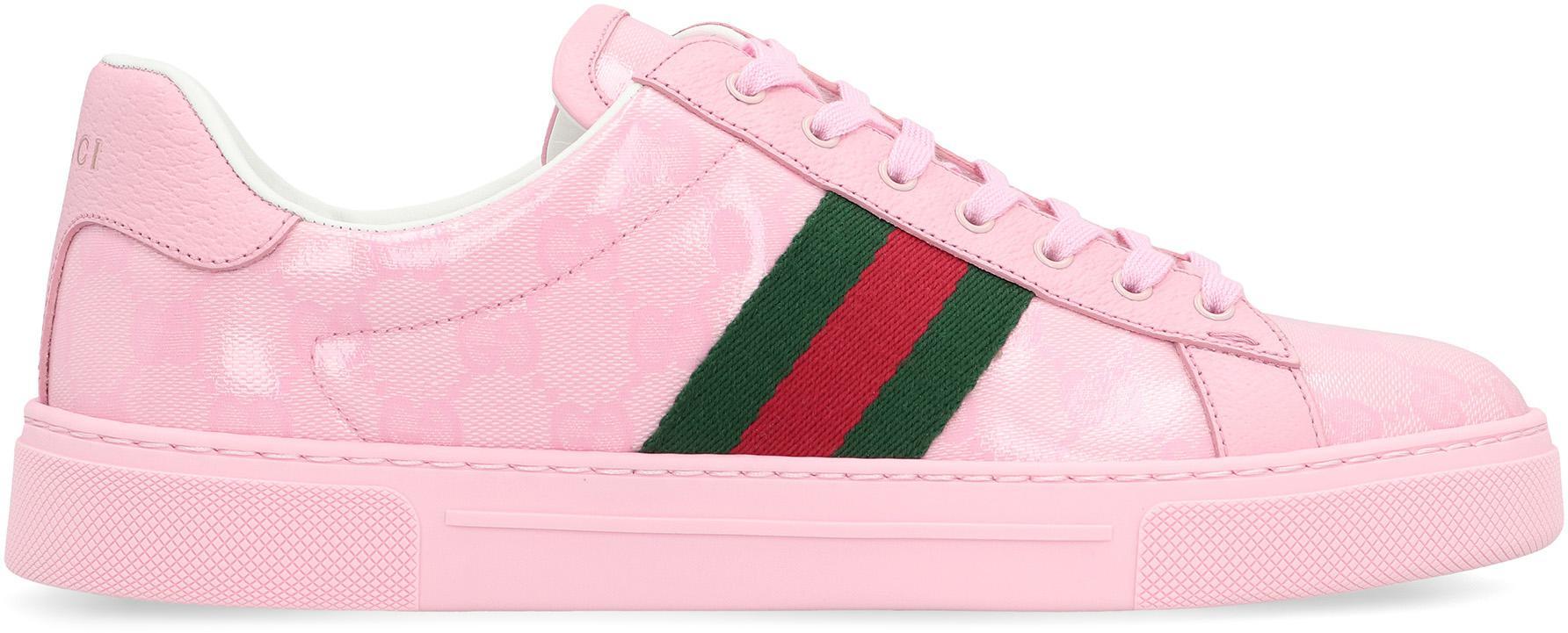 Pink hotsell gucci shoes