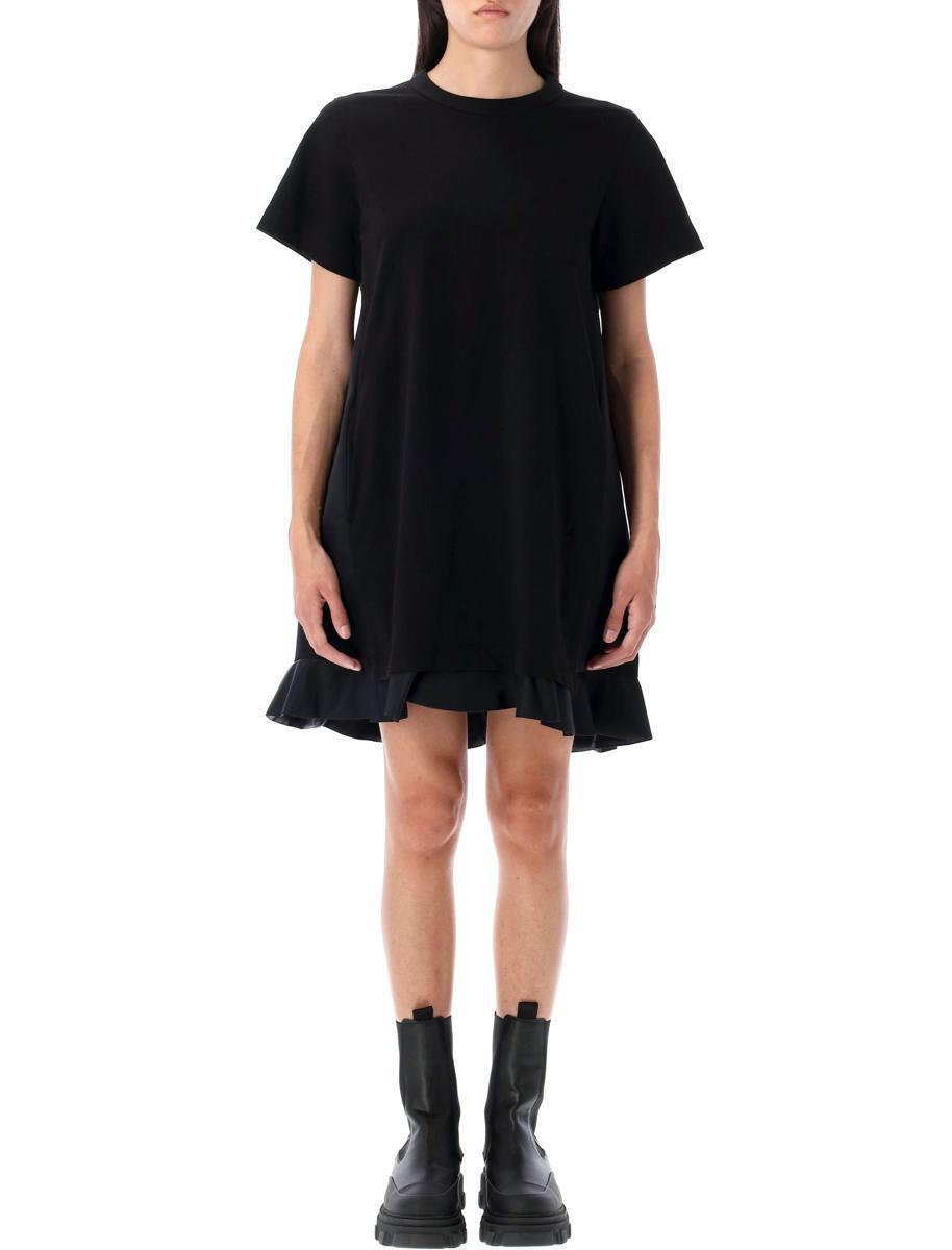 ワンピース sacai SS25 Flounce dress (2507914 001) Sacai Casual and day dresses for Women | Online Sale up to