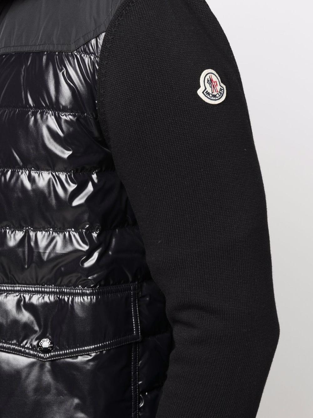 moncler lined jumper black 