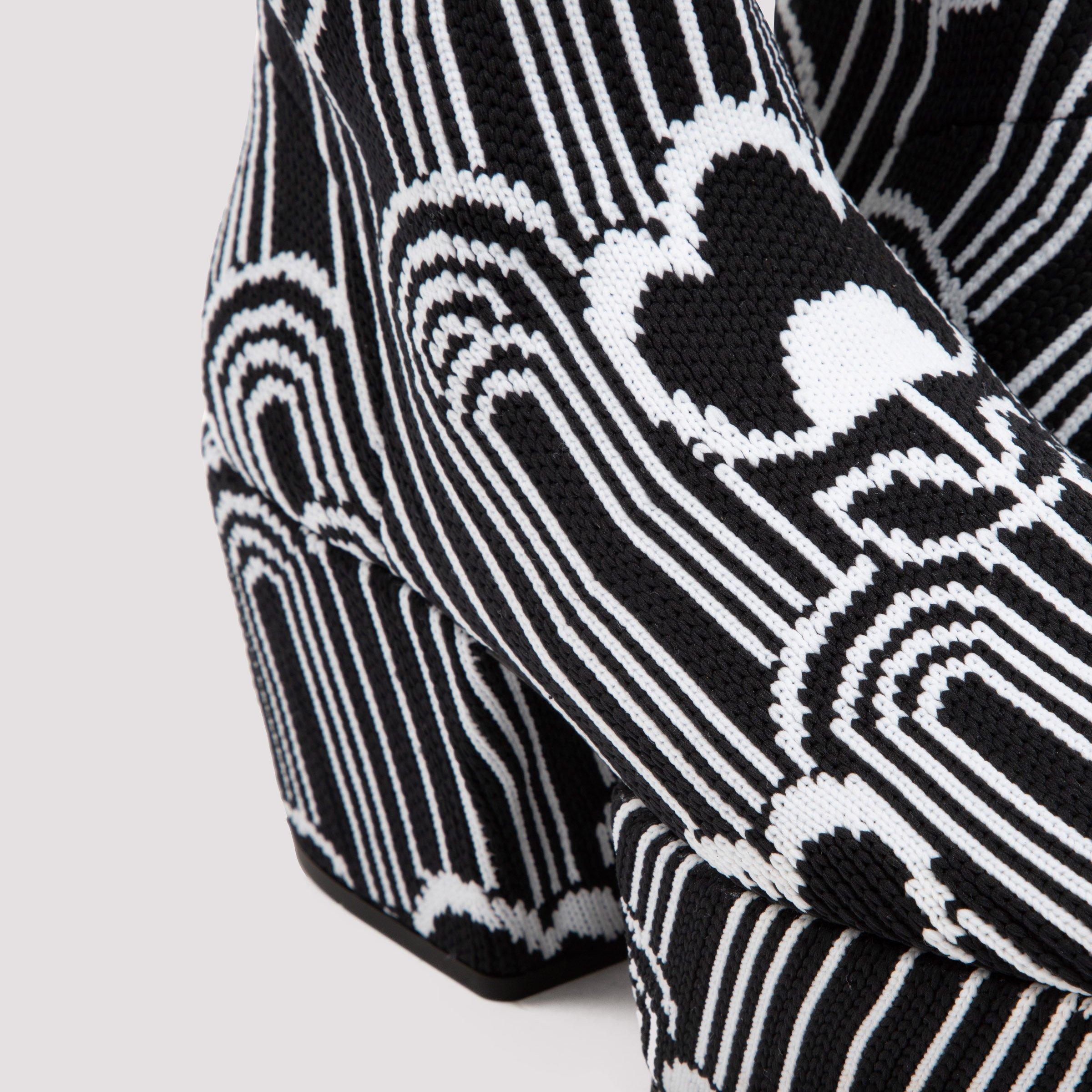 Prada Jacquard Boots in Black | Lyst Prada Jacquard Boots in Black | Lyst
