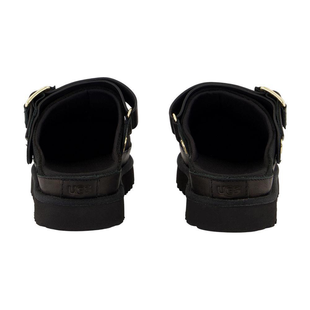 フラットシューズ W Goldenstar Villa Sandals - UGG - Leather - Black Ugg: W Goldenstar Villa Sandal in Black – The Vogue Boutique