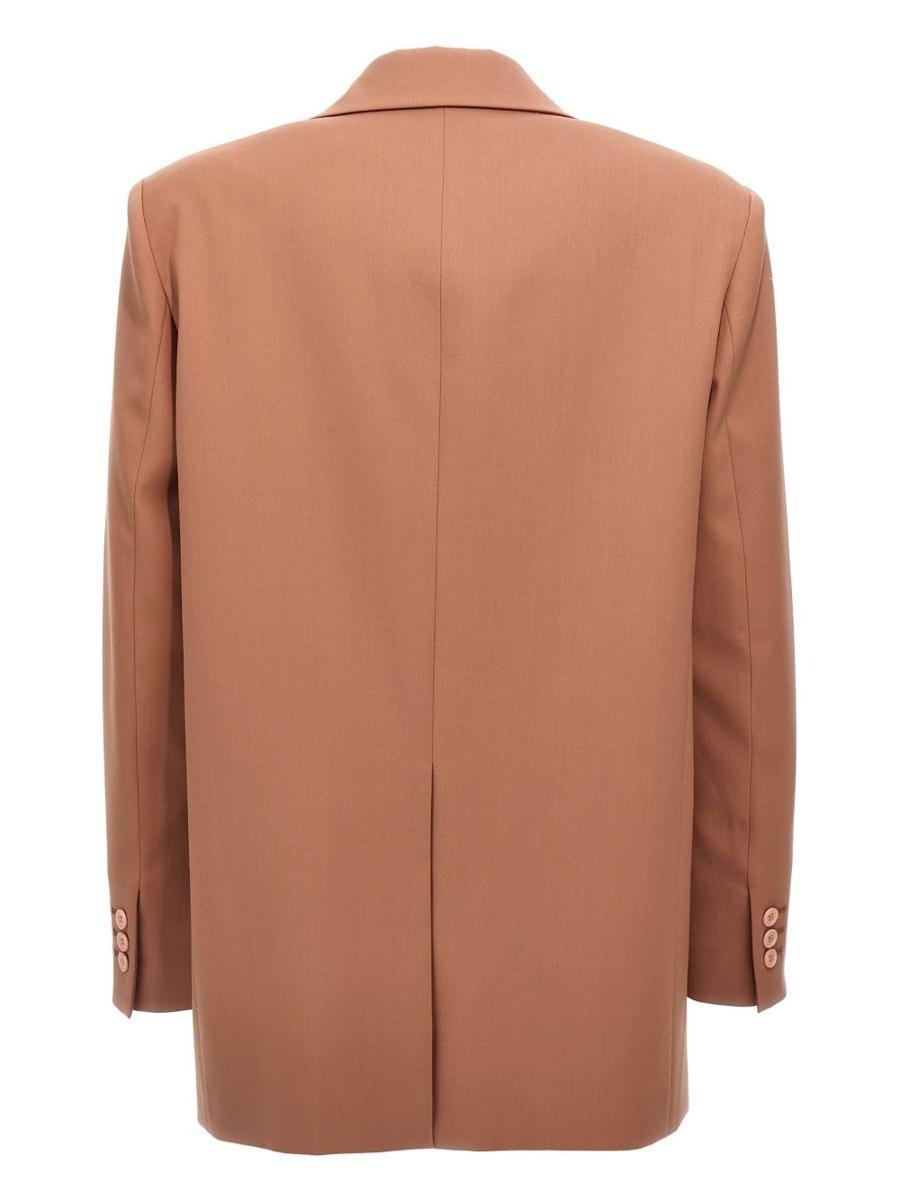 ジャケット THE ANDAMANE PIXIE DOUBLE BREASTED BLAZER PIXIE DOUBLE BREASTED FAUX LEATHER BLAZER – KURE
