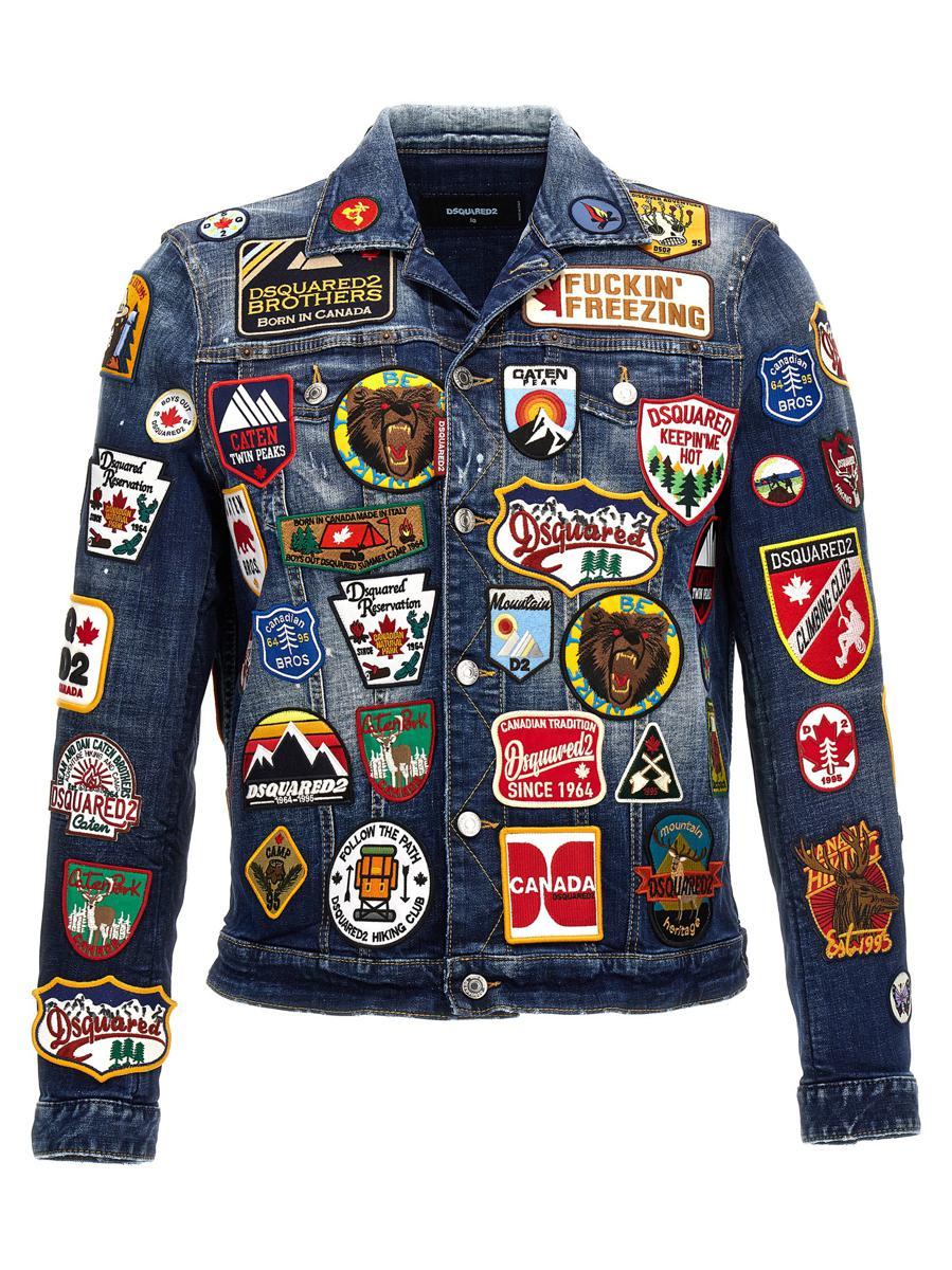Dsquared denim 2025 jacket patches