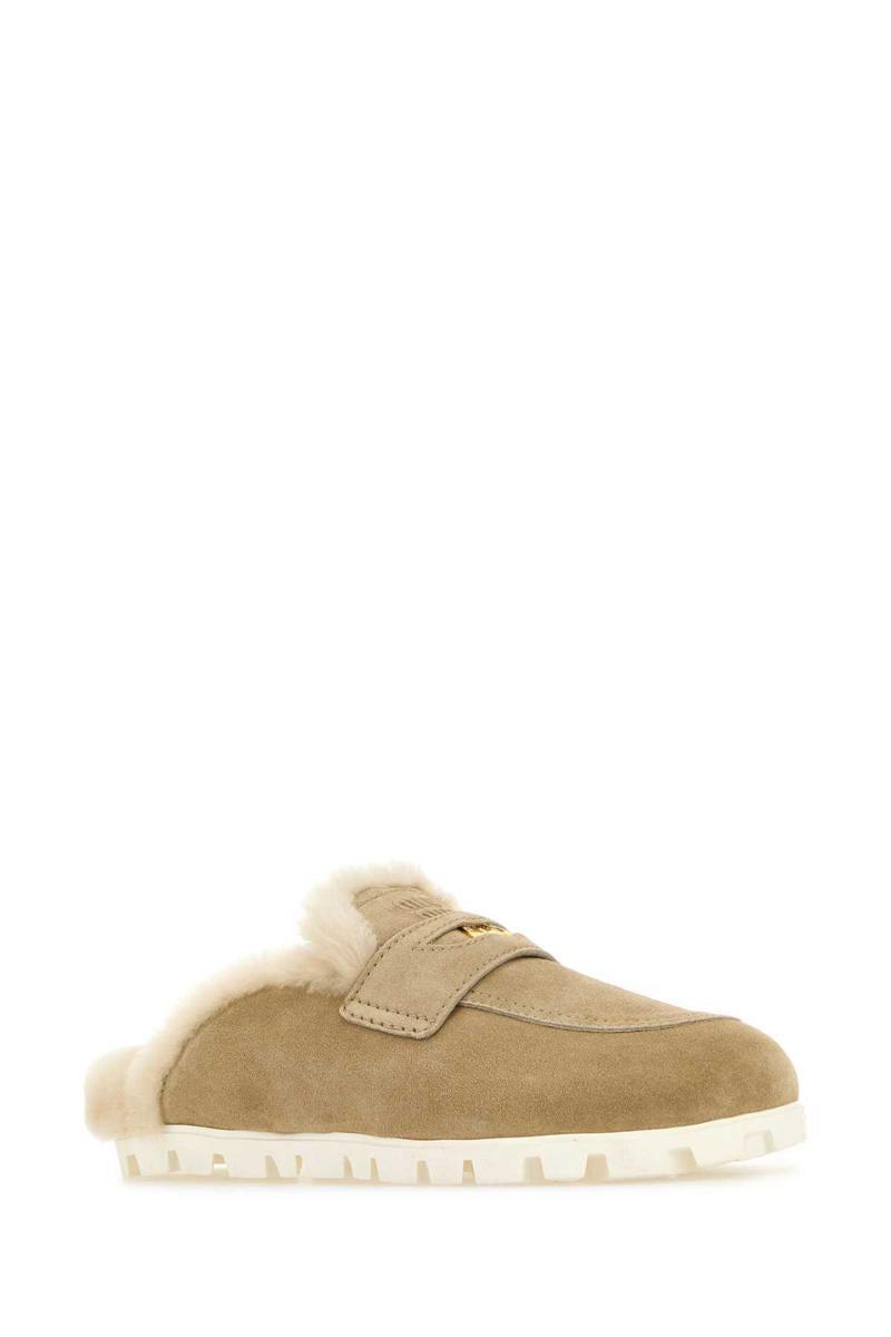 24PF new/MiuMiu スエードスリッパ Slippers Beige 24PF new/MiuMiu スエードスリッパ Slippers Beige (MiuMiu