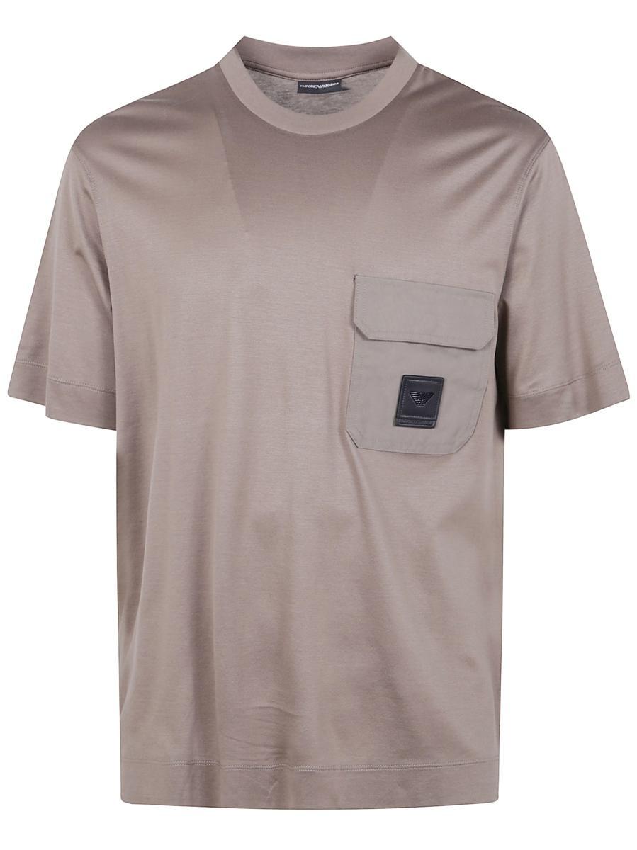 Tシャツ・カットソー EMPORIO ARMANI Men T Shirts EM001717AF14836F6061 BROWN Emporio Armani T-Shirt - Brown - Men | AF14836EM001717F6061