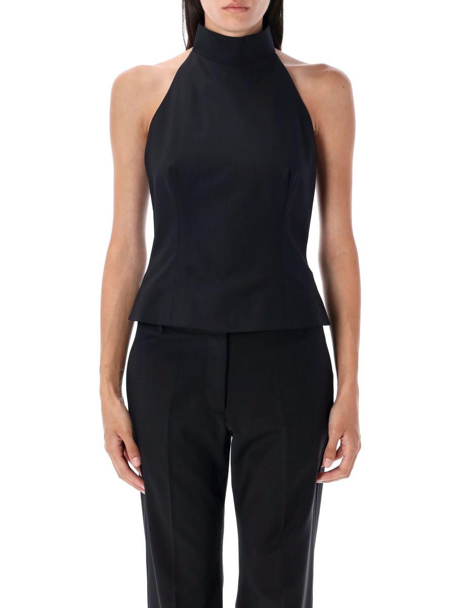 REMAIN BIRGER CHRISTENSEN 売れ筋商品|||リメイン バーガー クリステンセン Tシャツ トップス レディース Tank tops Black Tops and Shirts | REMAIN Birger Christensen