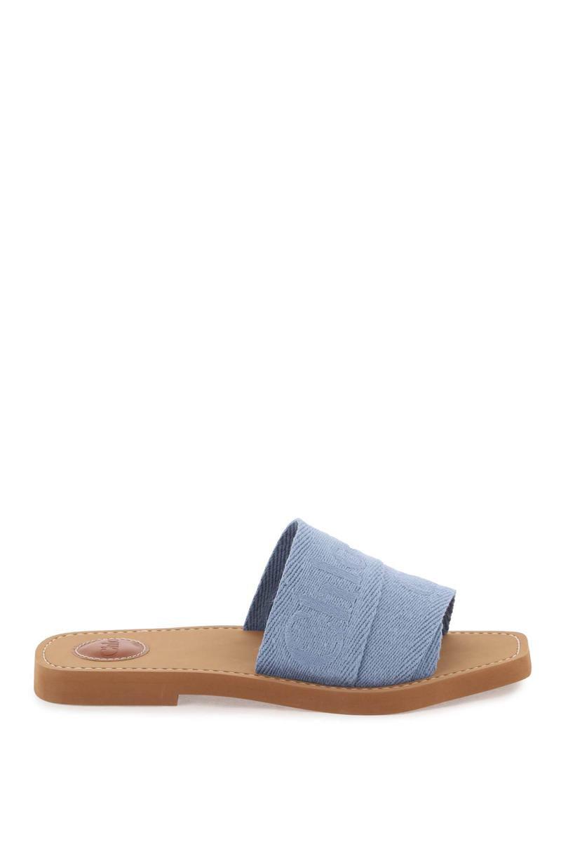 Chloe woody slides white sale