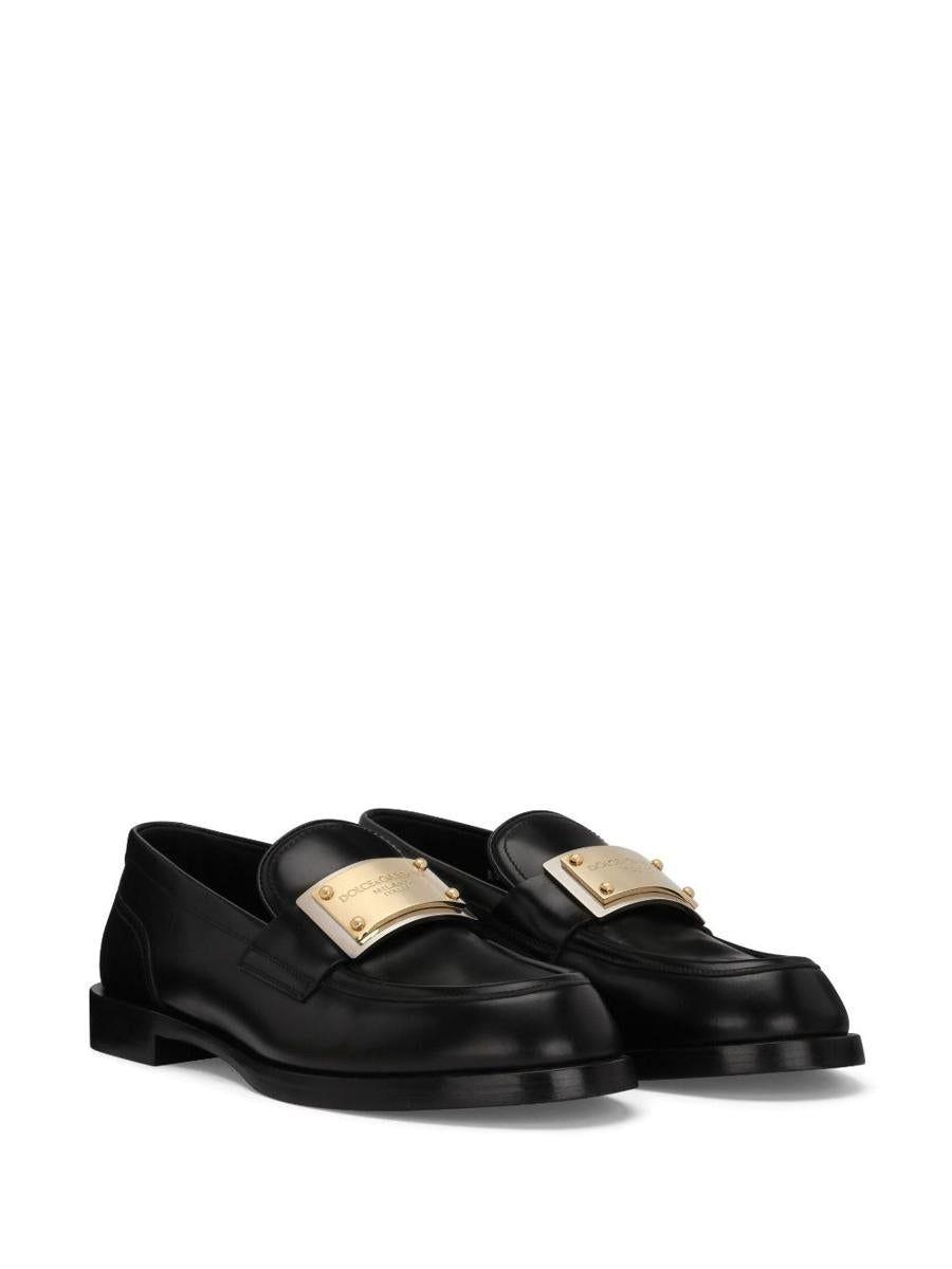 Dolce & Gabbana Leather Loafers in Black for Men | Lyst