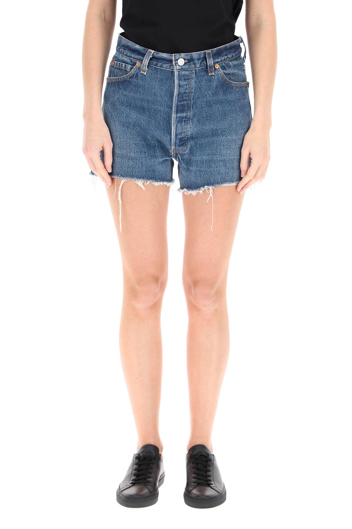 RE/DONE Shorts In Levi's Denim in Blue 
