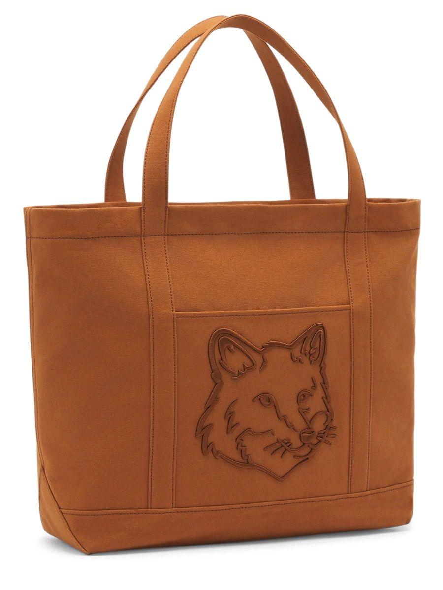 Maison kitsune yoga fox tote bag hotsell