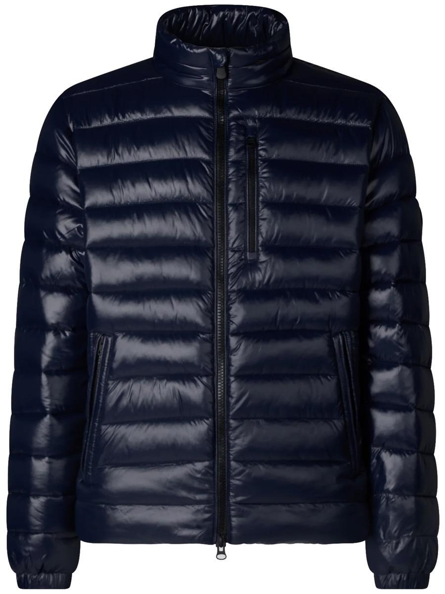 Save The Duck Nylon Hooded Puffer Jacket in Blue for Men Lyst