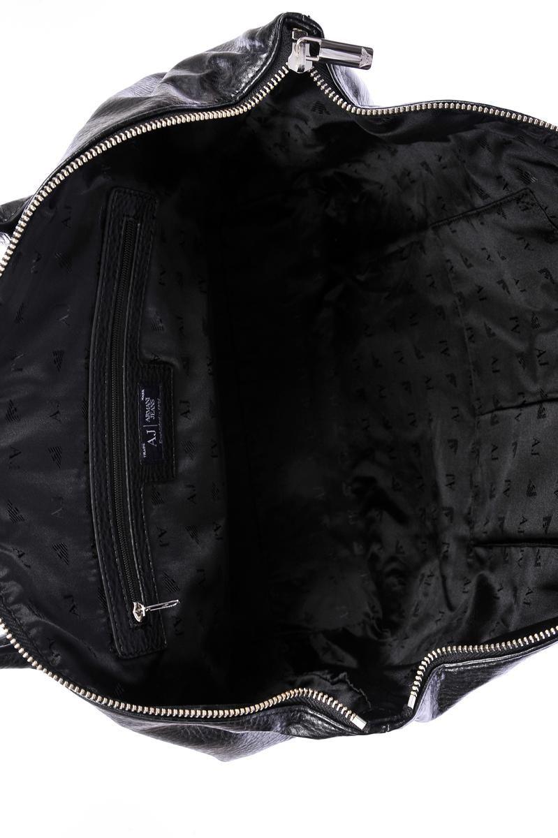 Armani Jeans Black Overnight Bag with AJ Logo - Bags from