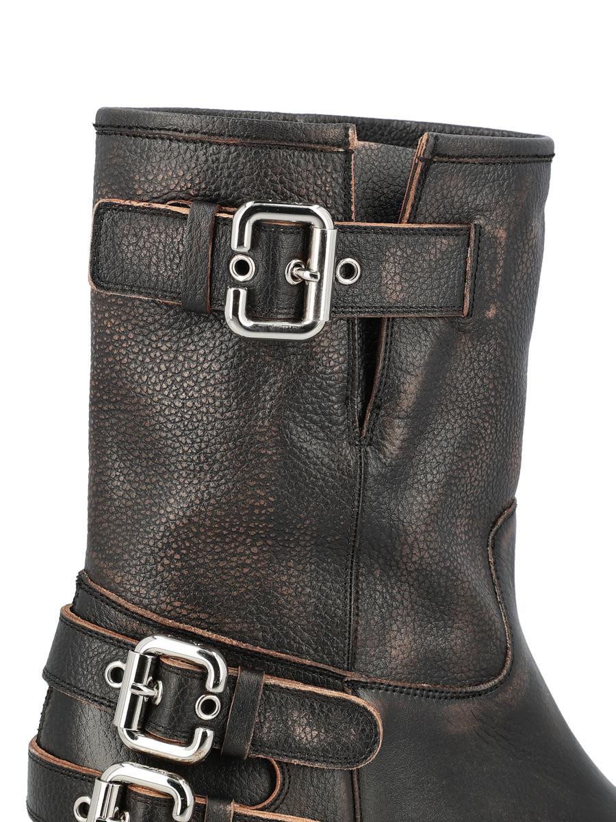 ショートブーツ・ブーティ CHLOE BLACK LEATHER JANIS ANKLE BOOTS Chloé Janis Heeled Ankle Boot | Chloé