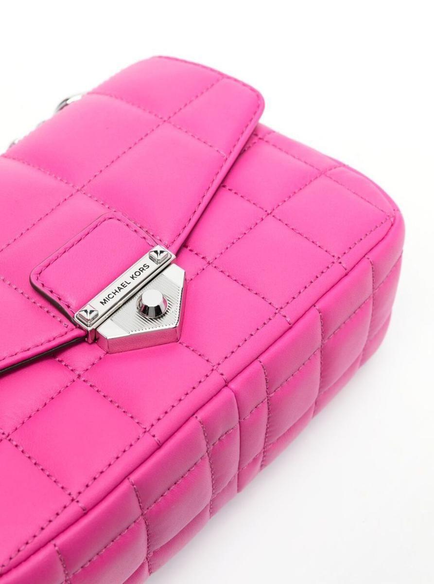 Michael Kors, Bags, New Michael Kors Pink Quilted Leather Chain Bag