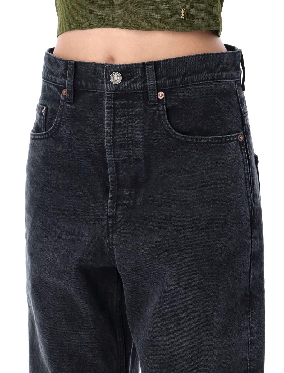 デニム・ジーパン SAINT LAURENT CARROT-FIT JEANS IN DENIM CARROT FIT JEAN (WOMENS) – HIRSHLEIFERS