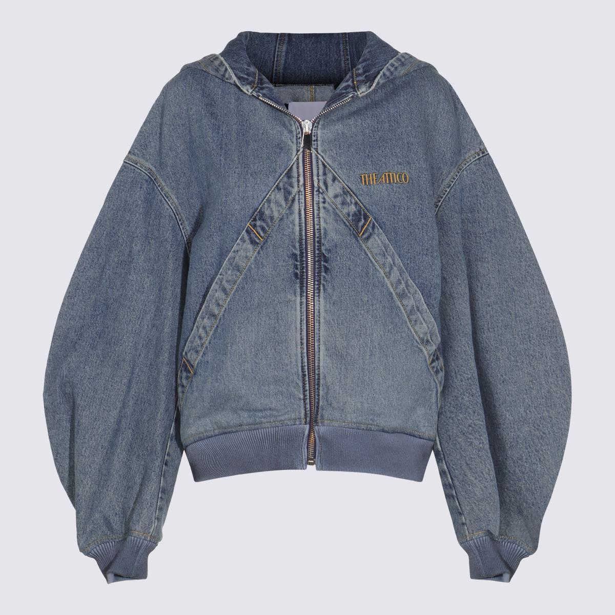 ジャケット THE ATTICO Women Jackets 250WCB00068 024 Blue Diana'' sky blue shirt jacket for Women | THE ATTICO®