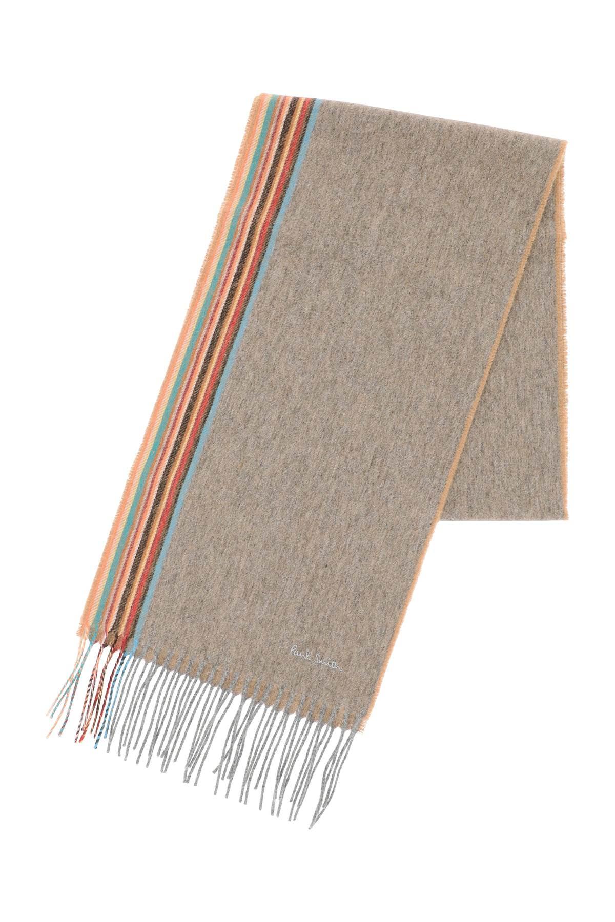 Paul Smith Two Tone Signature Stripe Scarf in Natural for Men | Lyst