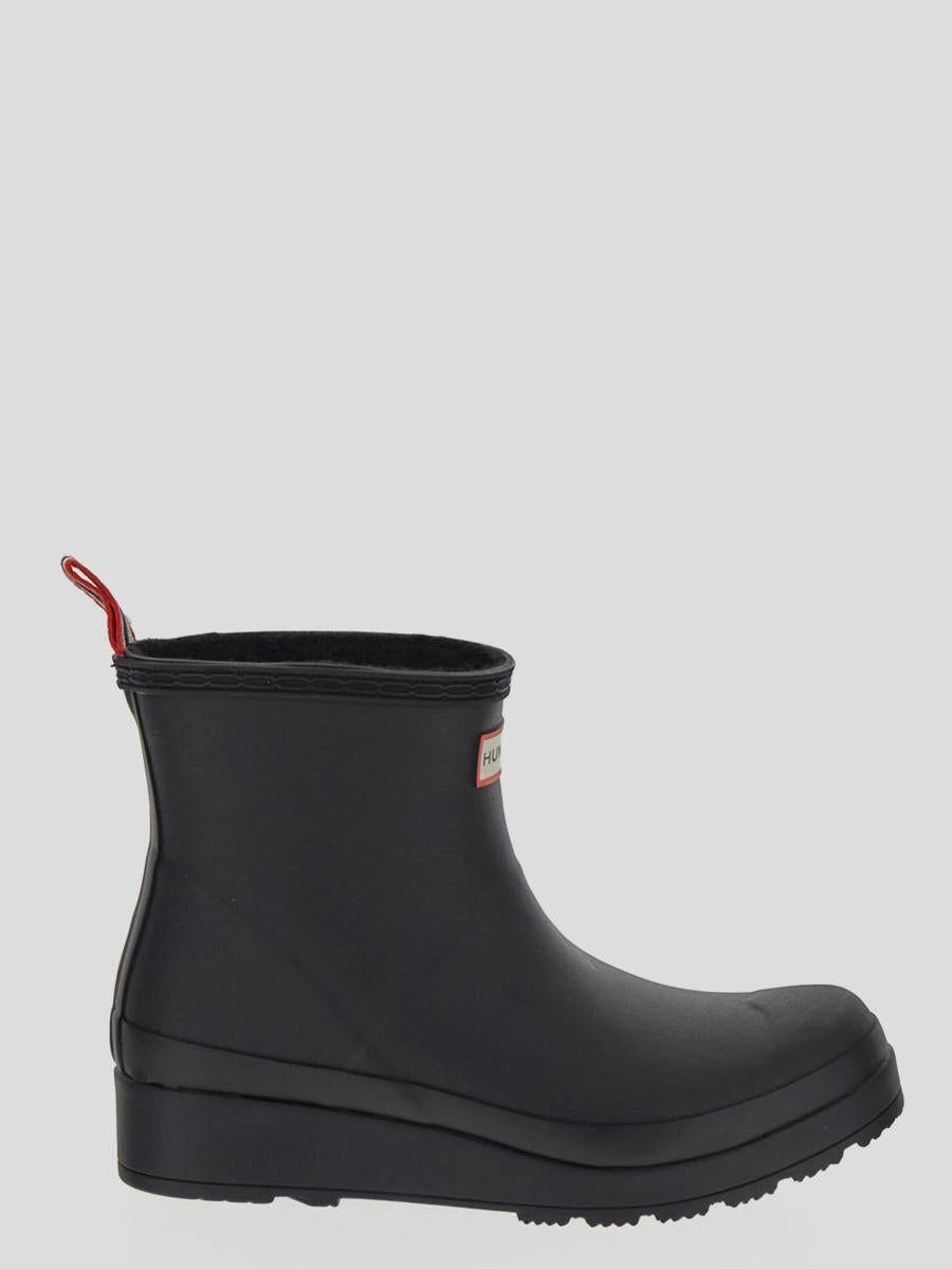 HUNTER Play Short Sherpa Insulated Boots in Black Lyst