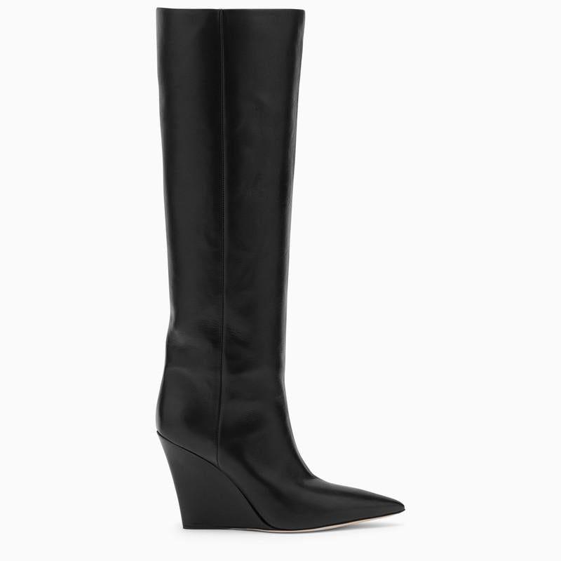Paris Texas High Black Leather Boot Lyst