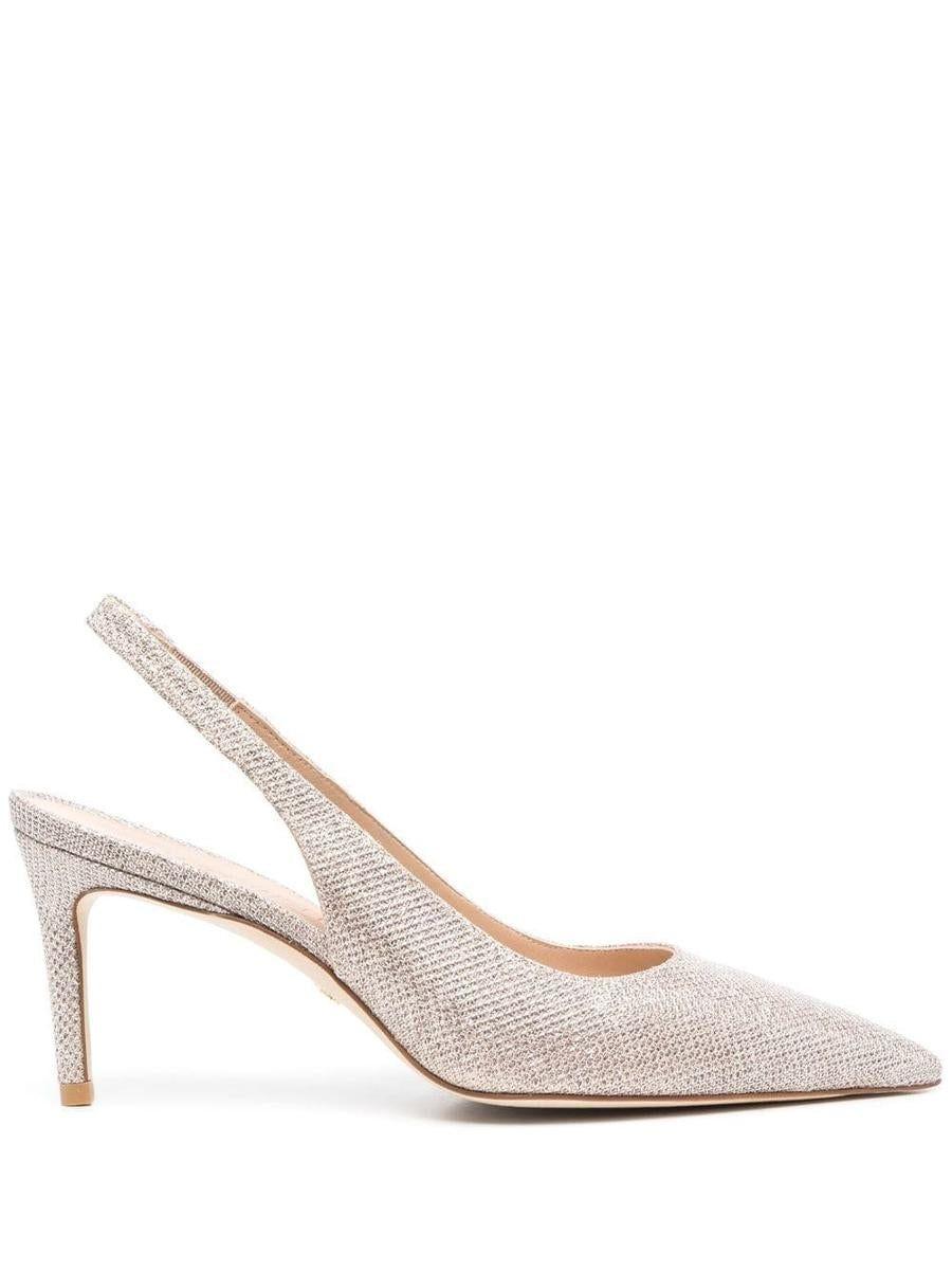 Stuart Weitzman Stuart 75mm Slingback Pump in White | Lyst