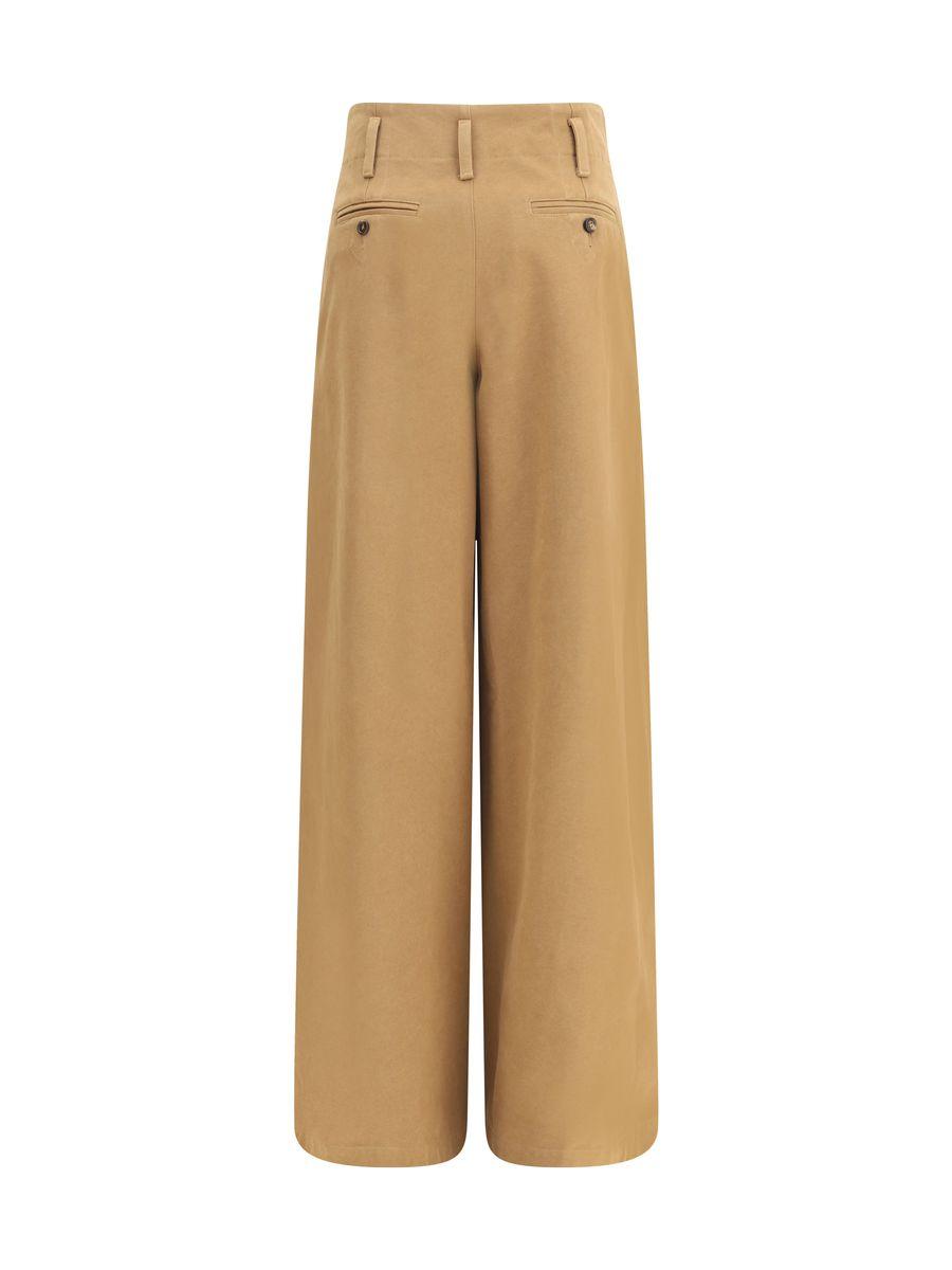 パンツ CHLOE KHAKI WOOL PALAZZO PANT Chloé Khaki Wool Palazzo Pant | italist