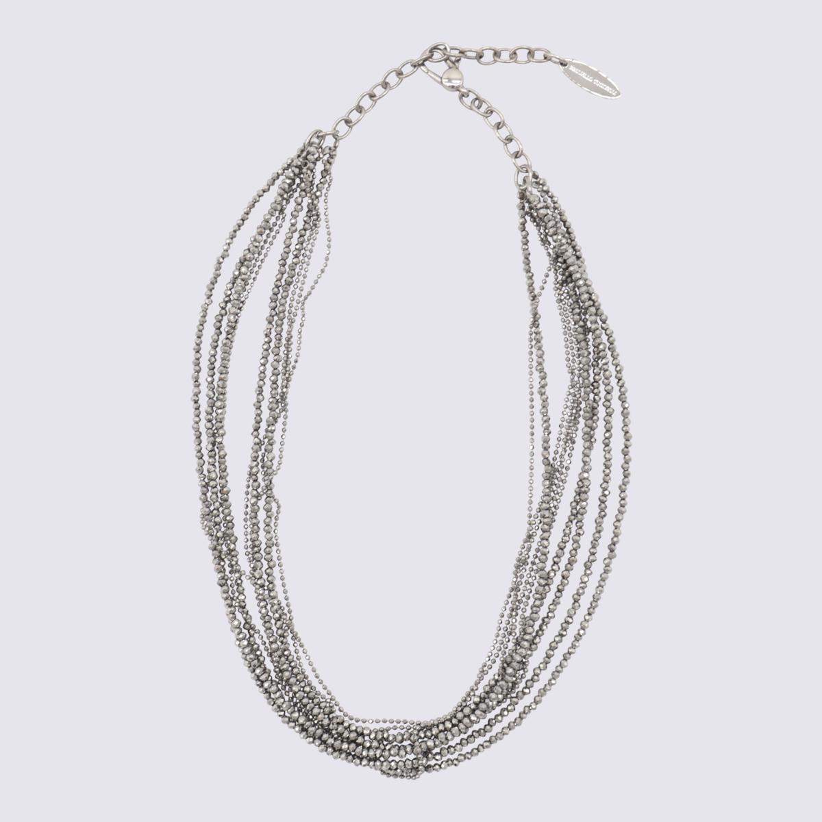 ネックレス・ペンダント BRUNELLO CUCINELLI Necklace in 925 silver (MCOW9LA42 C047) Brunello Cucinelli - Silver Monili Thick Loops Necklace
